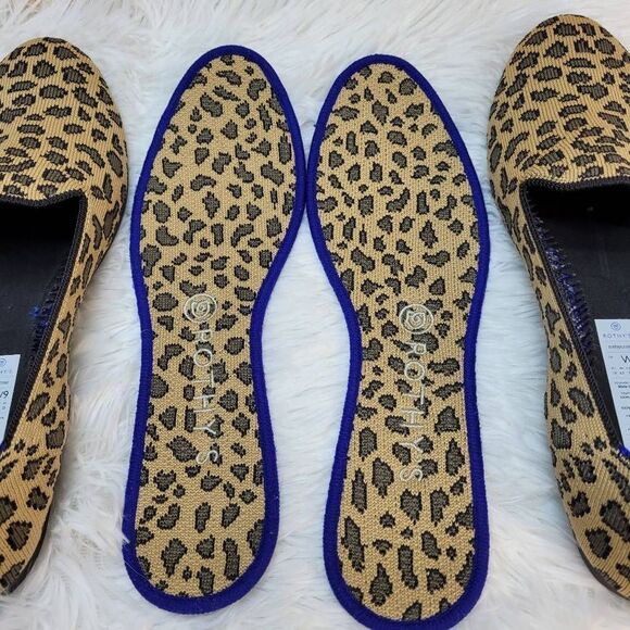 Rothy's “The Loafer” Mocha Spot Leopard Print Loafers- Size 9 - Picture 6 of 12